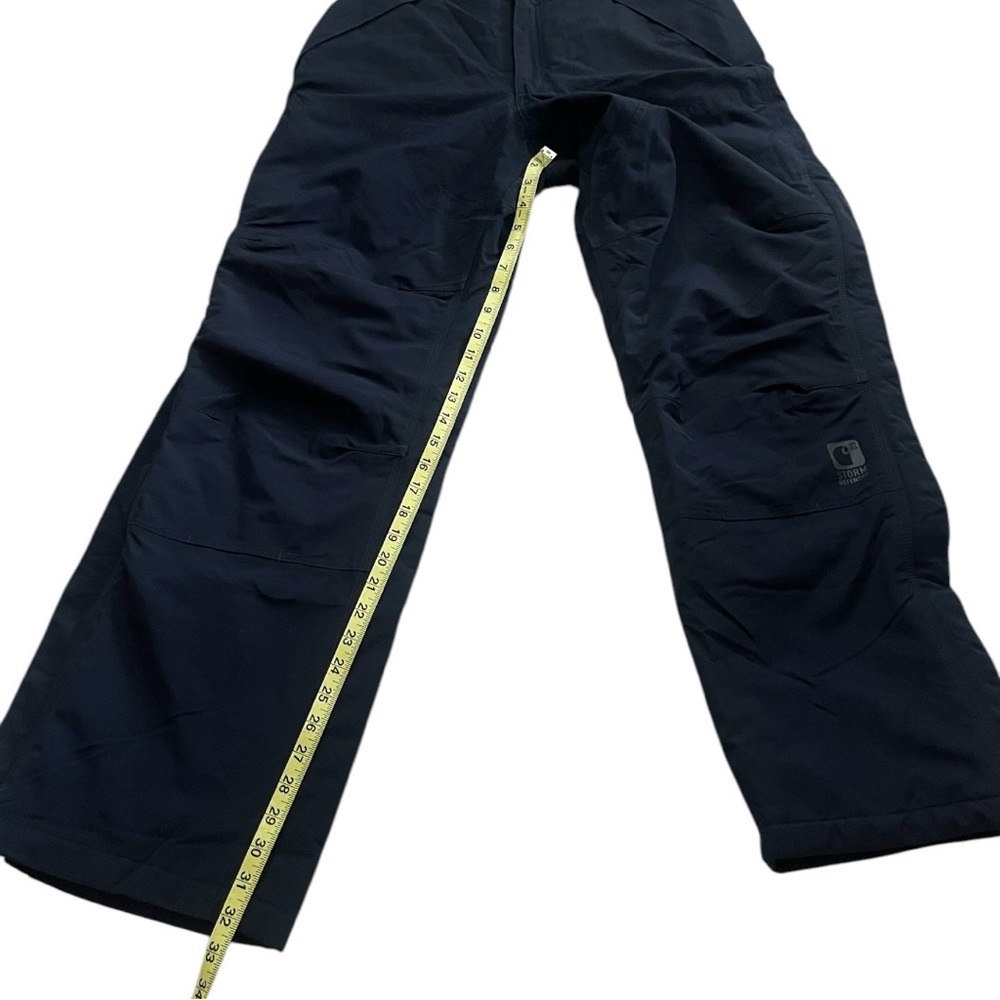 Carhartt Insulated Men’sWaterproof Shoreline Storm Defender Pants in blue Small. - Picture 10 of 12